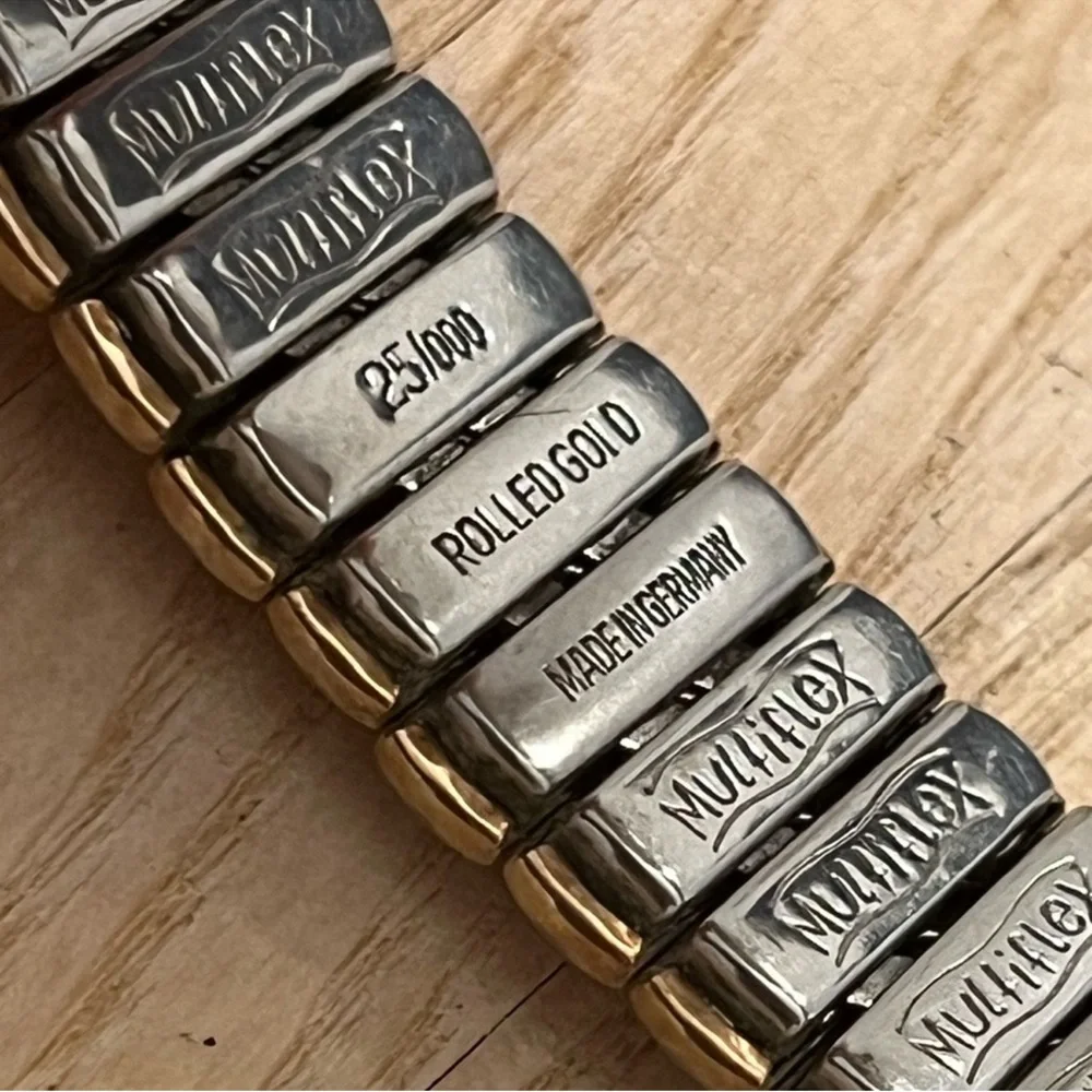 Ramona 17 Rubis Men's Watch RARE Vintage Mechanical Gold Filled Stretch Bracelet